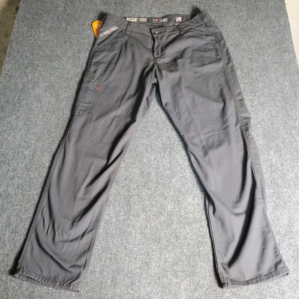 Ariat Work FR Women's 16WR Mid Rise Straight Leg Pants Iron Grey NWT CAT 2